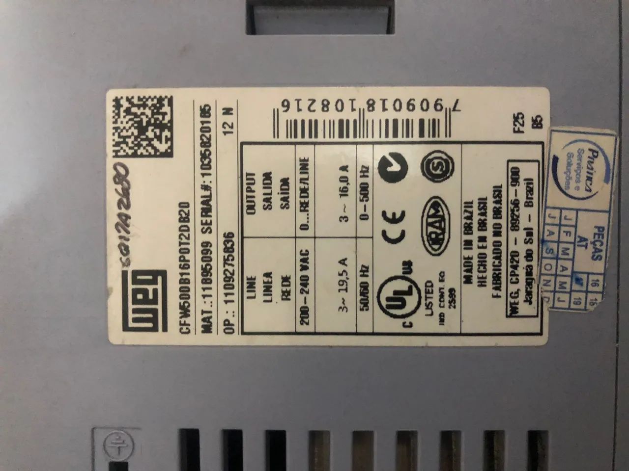 Inversor de Frequência CFW 500 marca Weg na caixa  - Foto 3