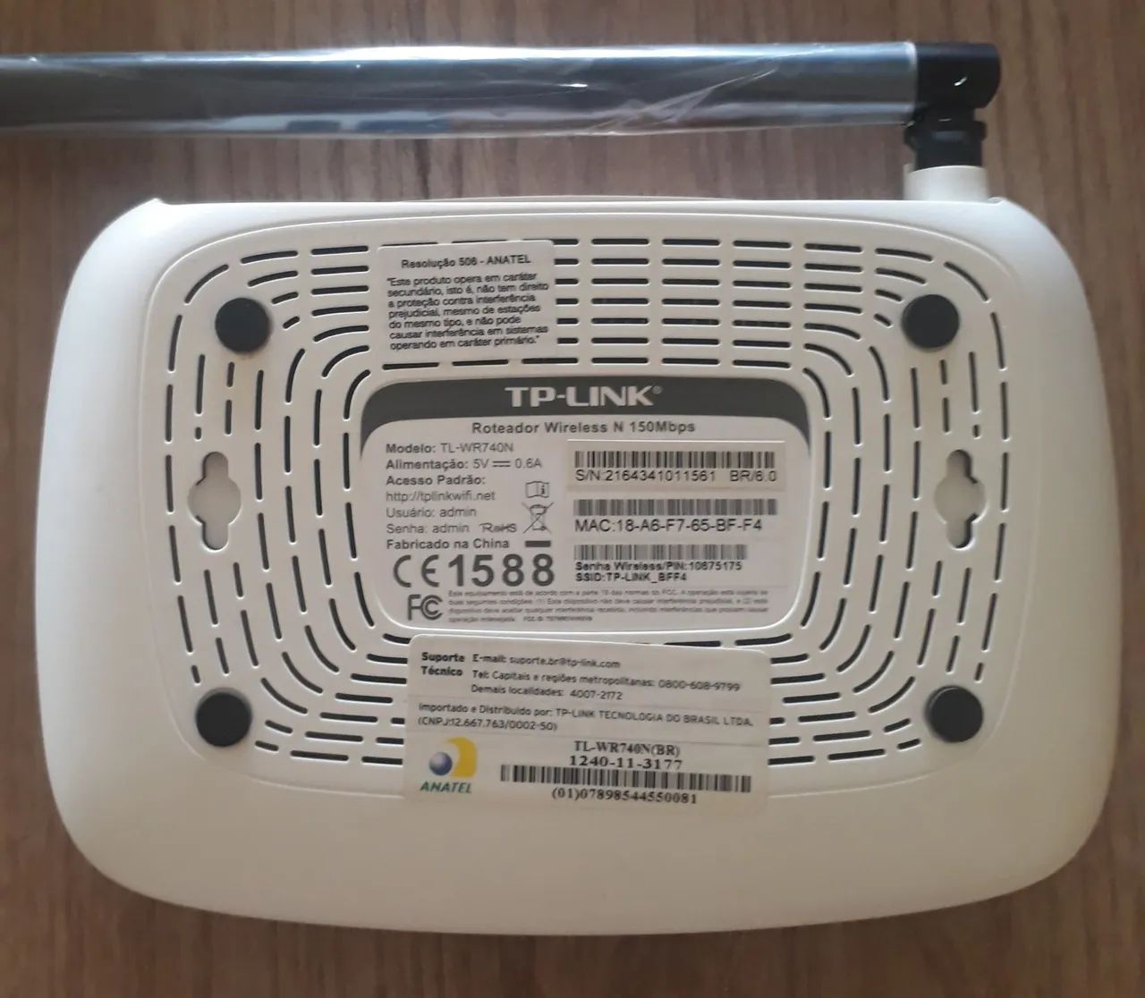 Roteador wifi TP Link 150Mbps TL-WR740N seminovo. - Foto 2