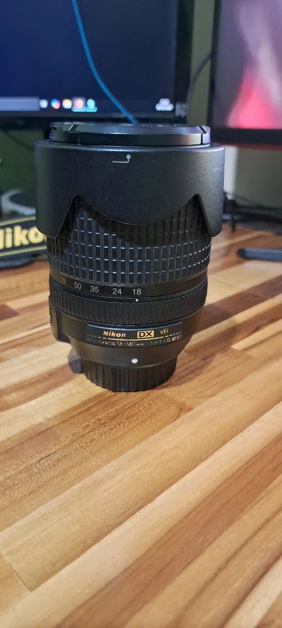 Camera Nikon D7200 com lente do Kit 18-140 mm - Foto 5