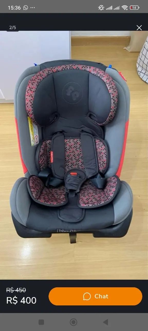 Fischer price com ISOFIX RECLINÁVEL NOVÍSSIMA  - Foto 3