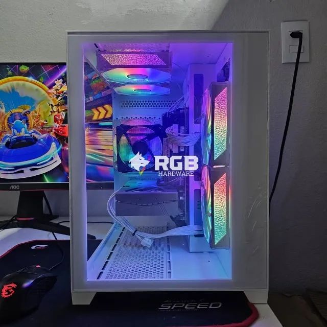 Pc Gamer Completo Core i5 14400F + RTX 4060 8GB + RAM 32GB + SSD M