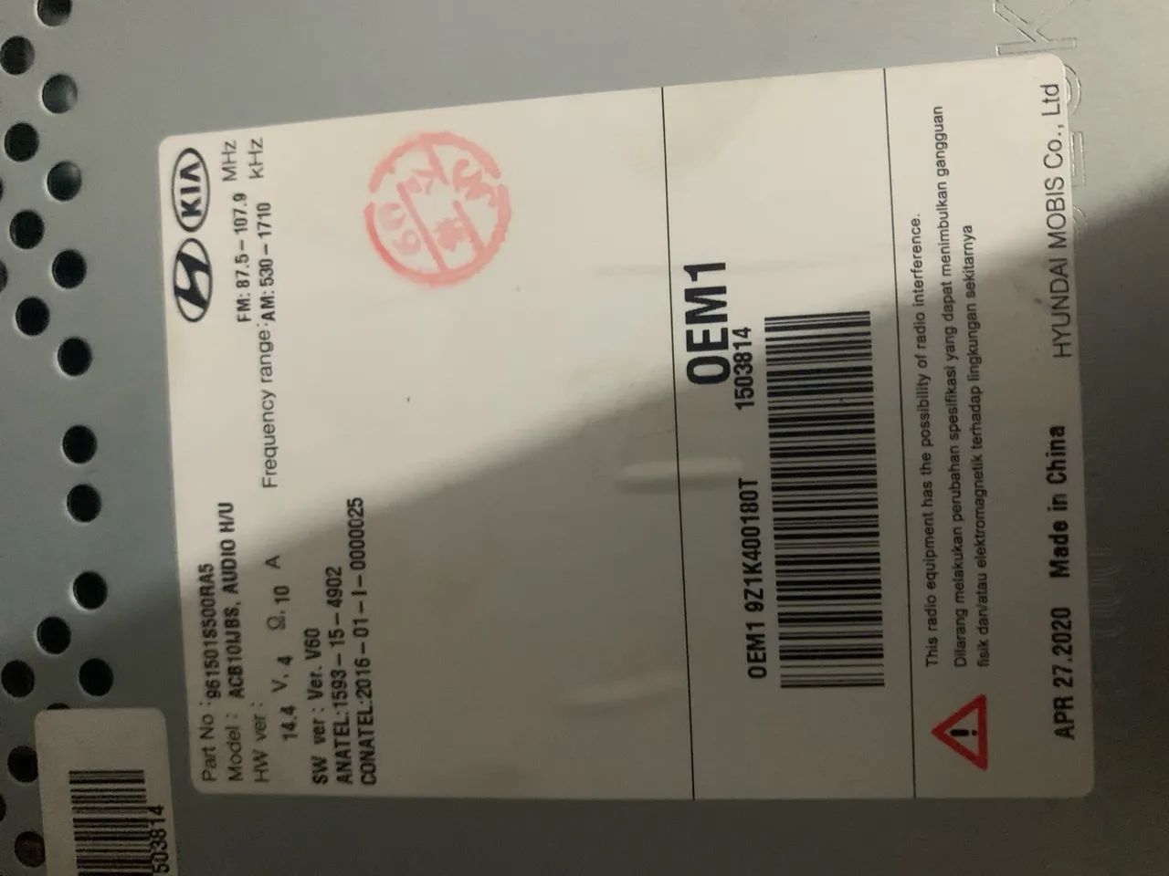 Aparelho Original Som HB20 - Foto 2
