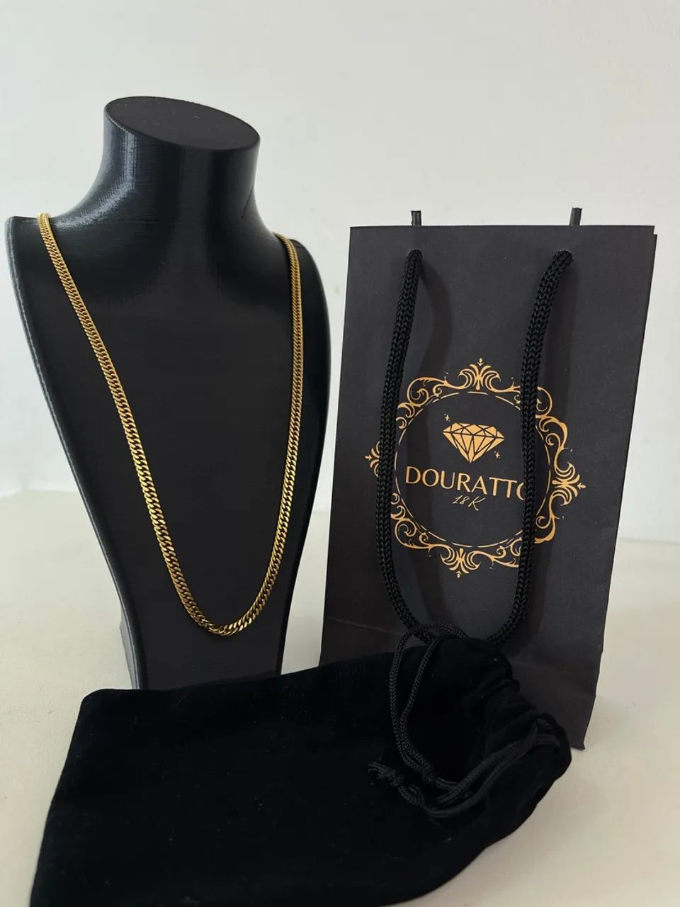 Corrente banhado a Ouro 18k - Elo duplo 5mm