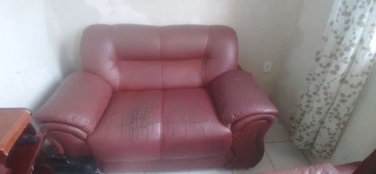 Sofá de couro - 2 lugares. - Foto 2
