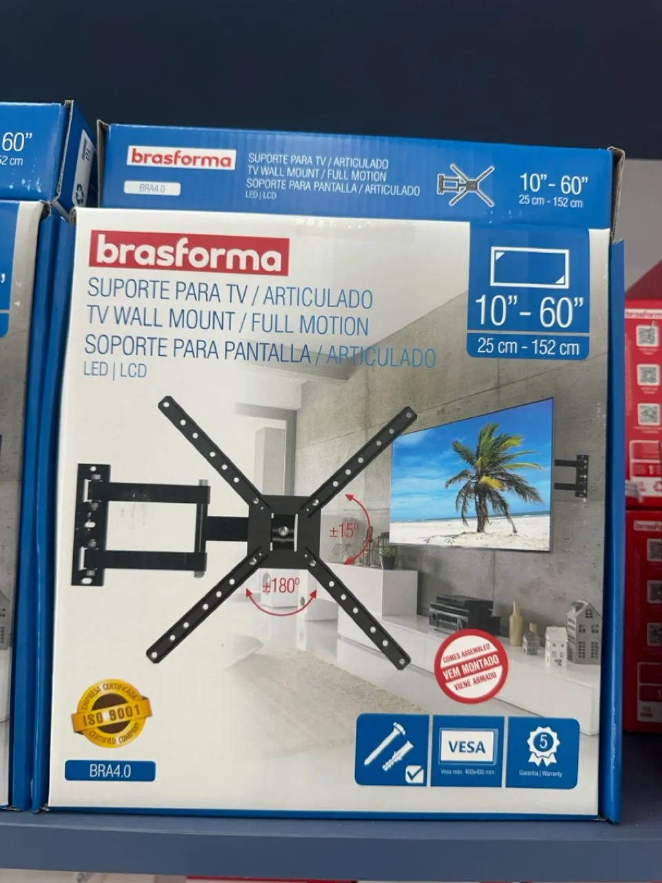 Suporte Articulado para TV Brasforma 10" - 60"