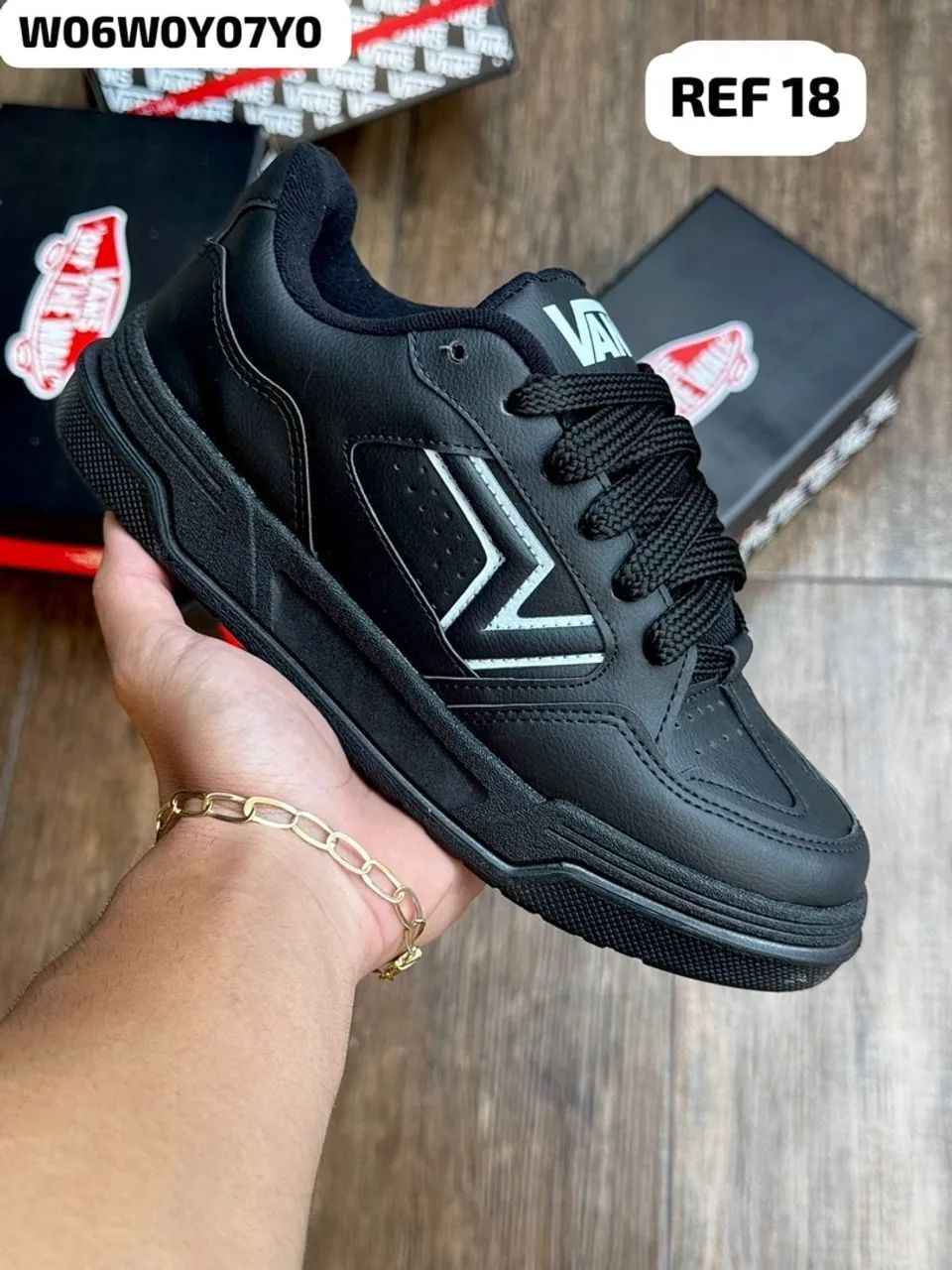 Tenis Vans Sneakers Preto Masculino Tenis Vans Preto Masculino