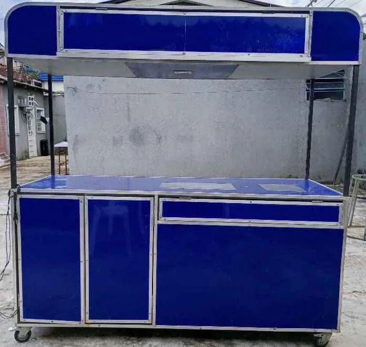 Balcão Comercial Azul com Estrutura em mdf - Foto 3