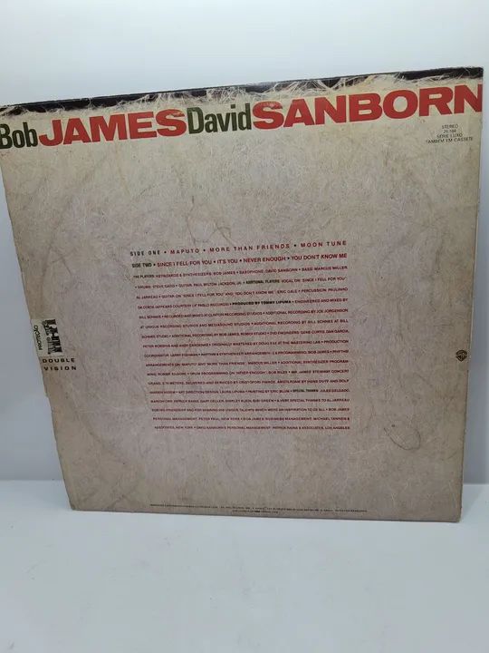 Disco de Vinil - Bob James David Sanborn - Double Vision - Foto 2