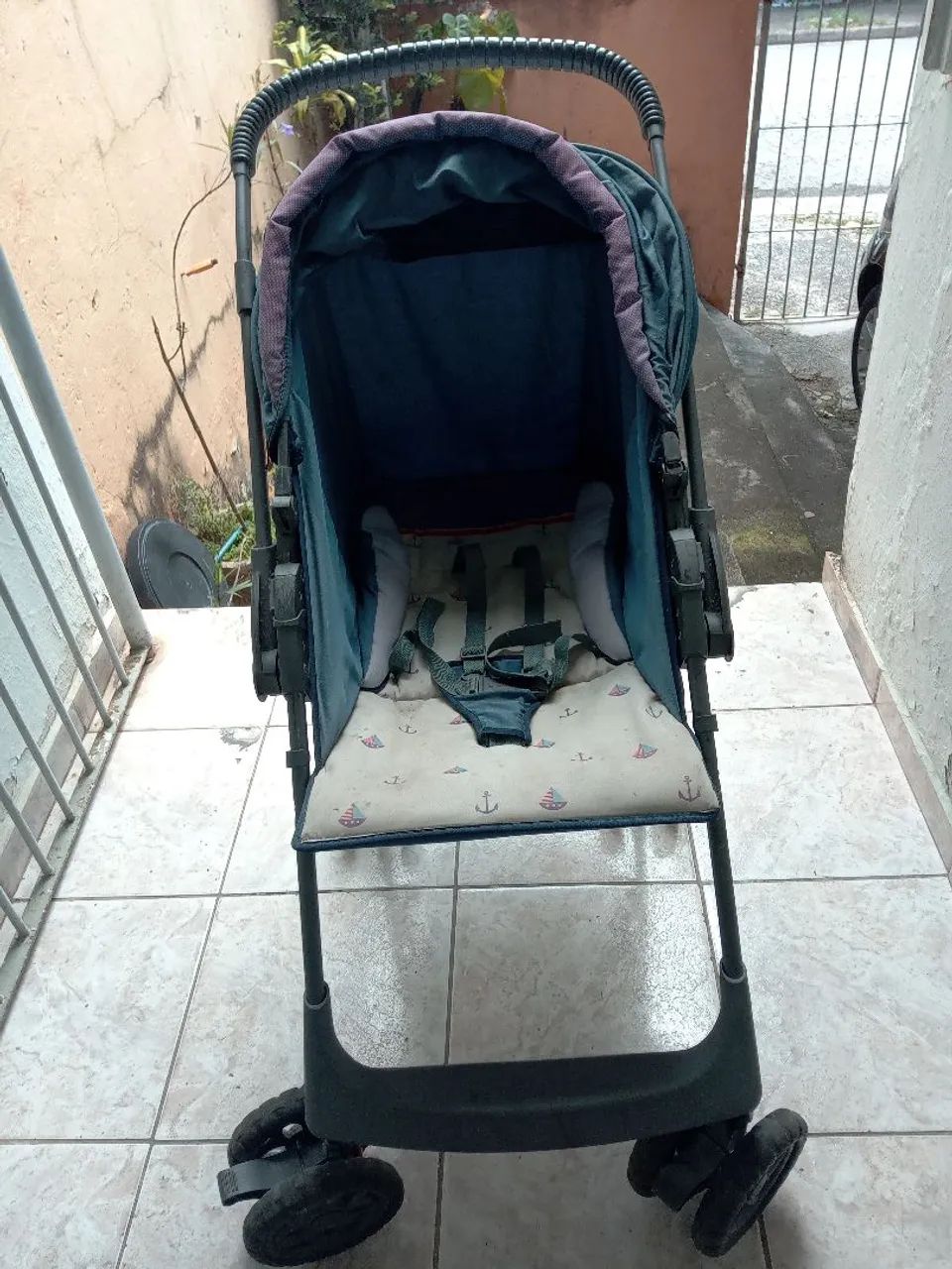 Carrinho de Bebê Azul Multikids  - Foto 3