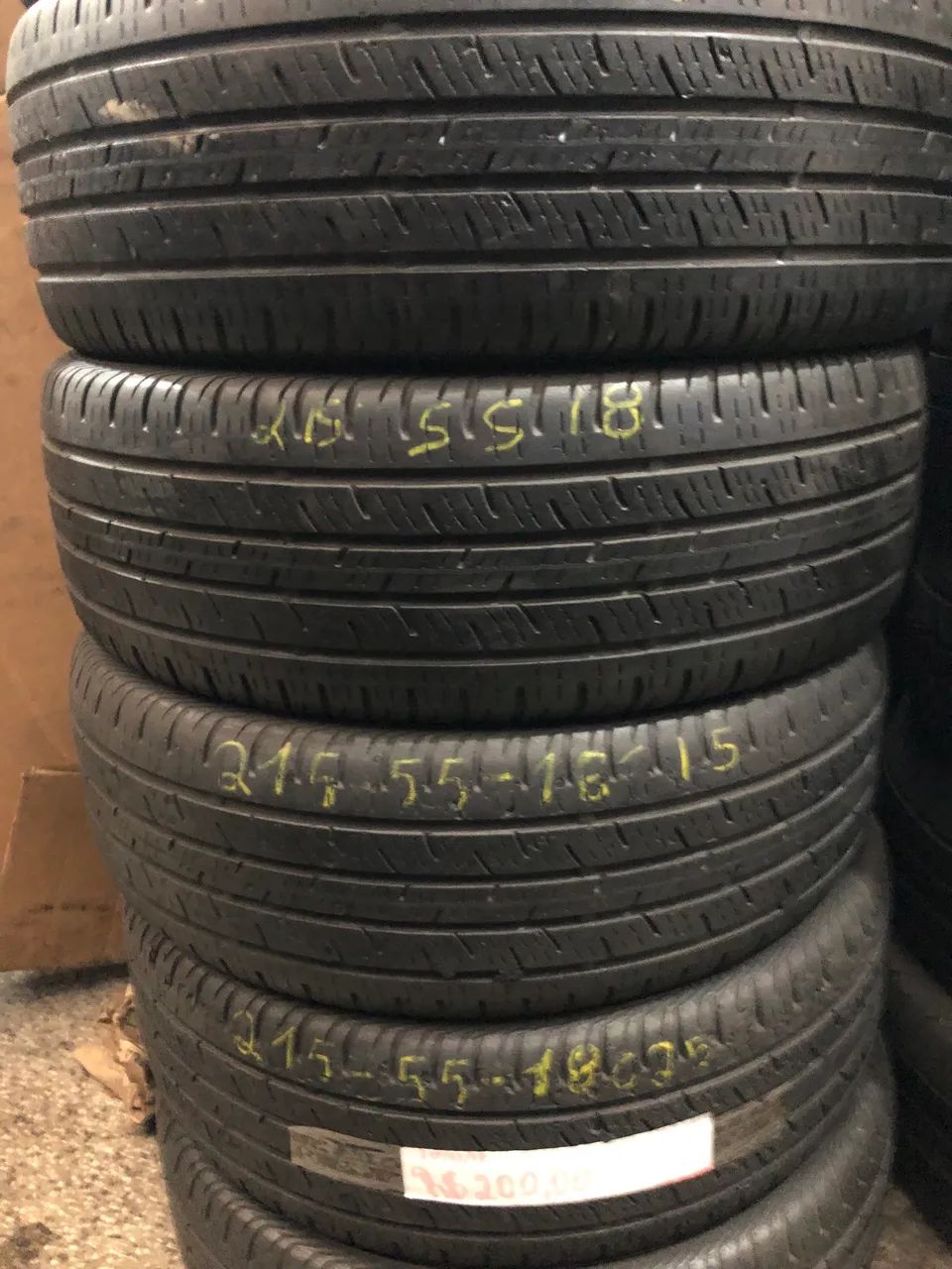 Pneus 215/55/18 continental por 990$ os 4 seminovos instalados 