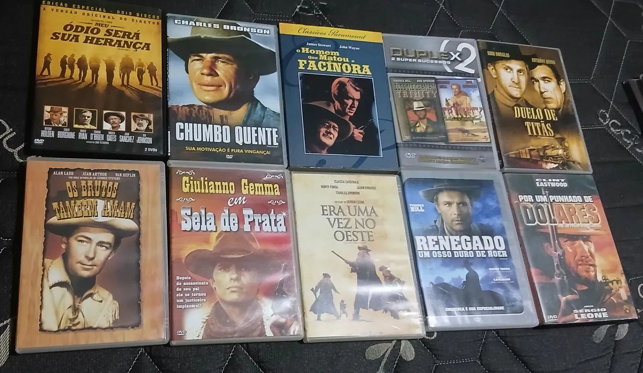 Super Kit com 10 filmes Western Originais - Clint Eastwood, Charles Bronson e muito mais