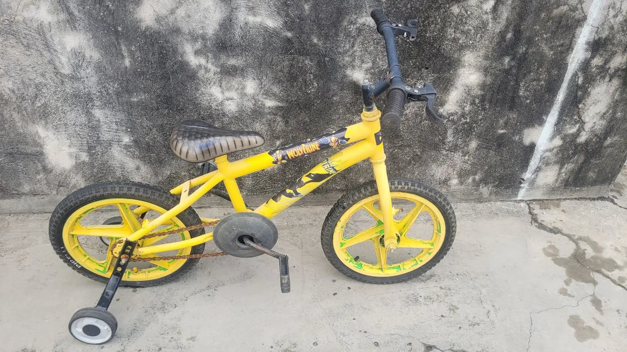 Bicicleta Infantil aro 16 com rodinhas