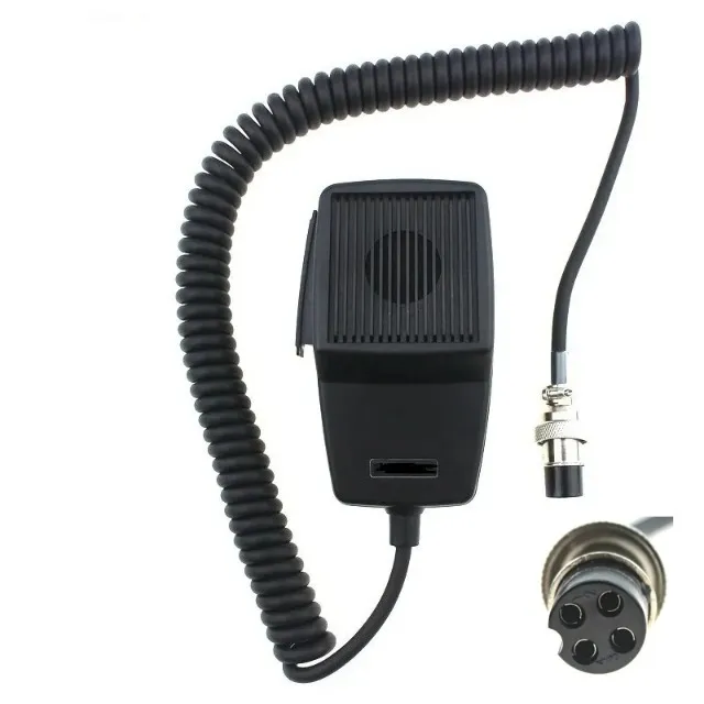 MICROFONE PTT 4 PINOS PARA RADIO PX VOYAGER COBRA MEGA STAR ETC