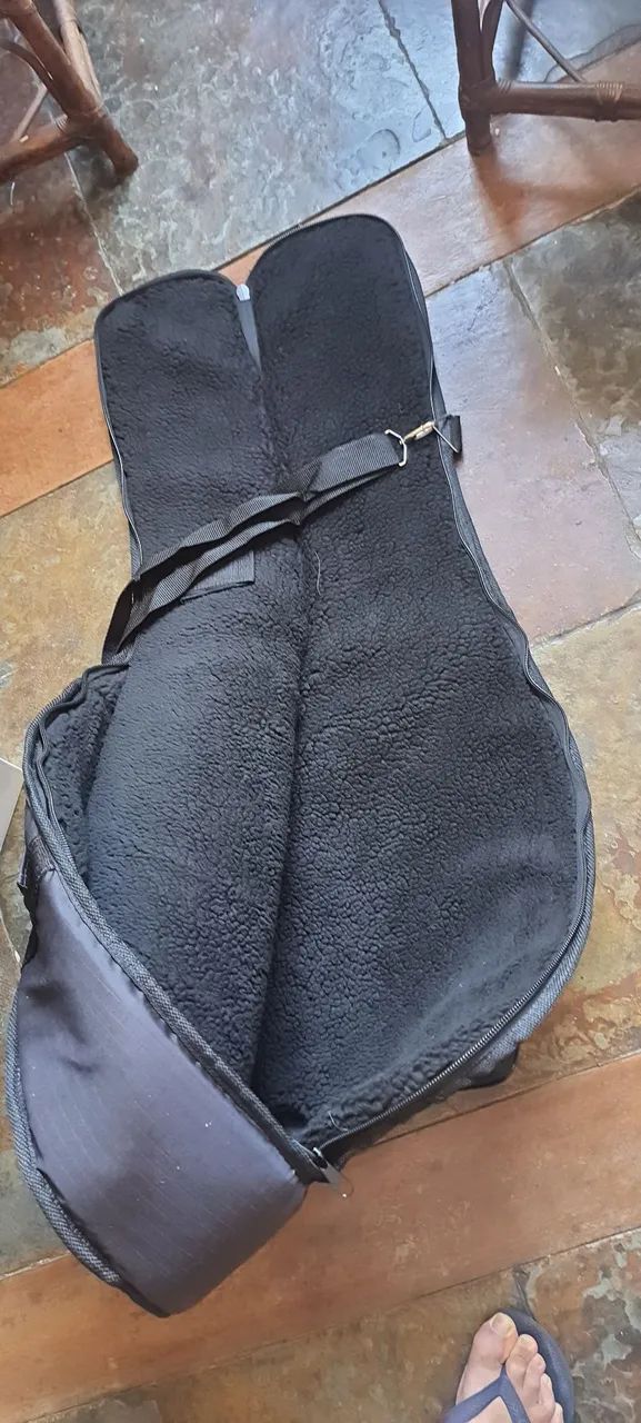Soft Case P Violão Clássico e Folk Em Ripstop Com Pelucia - Foto 4