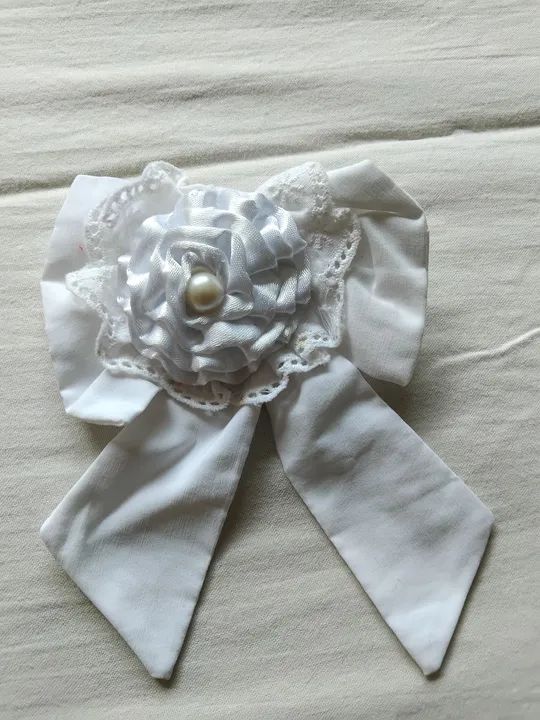 Laço bebê e infantil branco  - Foto 2