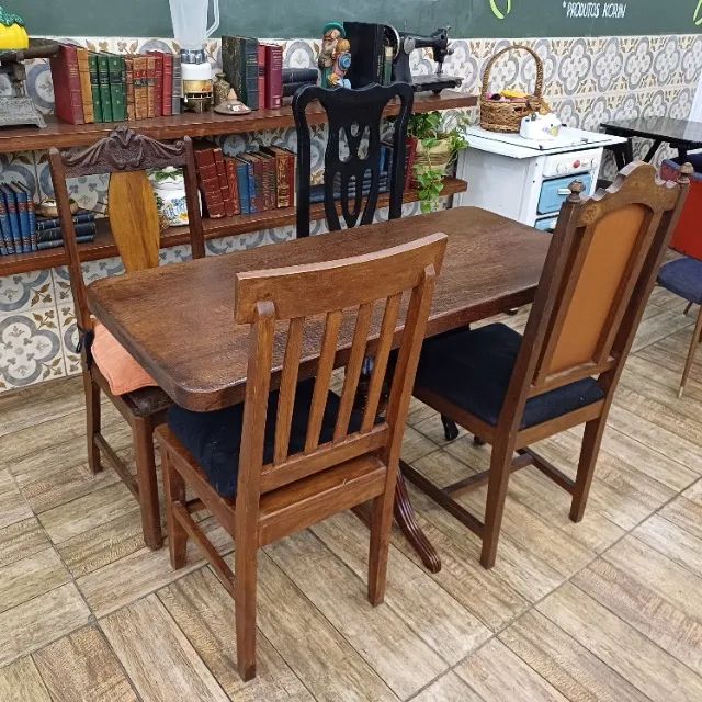 Mesa Orgânica Madeira Maciça Retangular - Foto 3