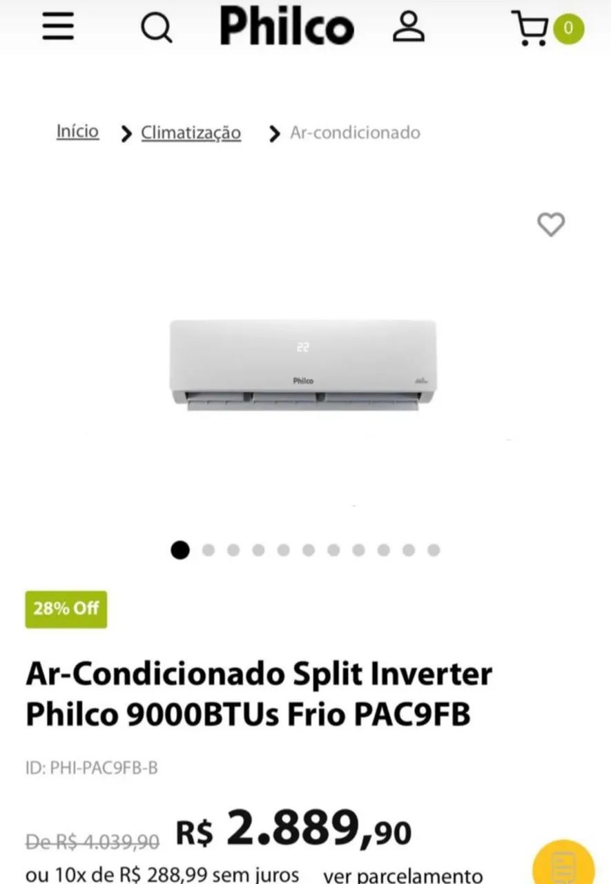 Ar-condicionado lacrado ?