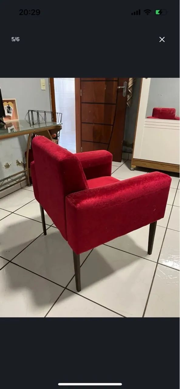 Linda cadeira vermelha - Foto 2