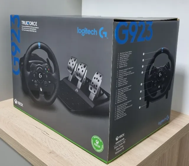 Volante Logitech G923 Xbox Series X|S / Xbox One / PC Lacrado NF 2 anos de Garantia