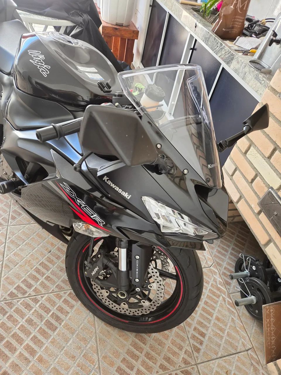 薪⑥ Escapamento Ponteira HexaGP Link Longo Inox Kawasaki ZX-6R 636