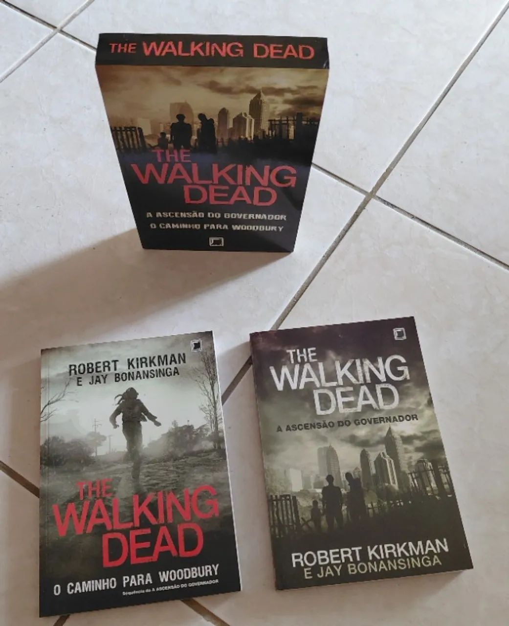 BOX THE WALKING DEAD COM 2 LIVROS