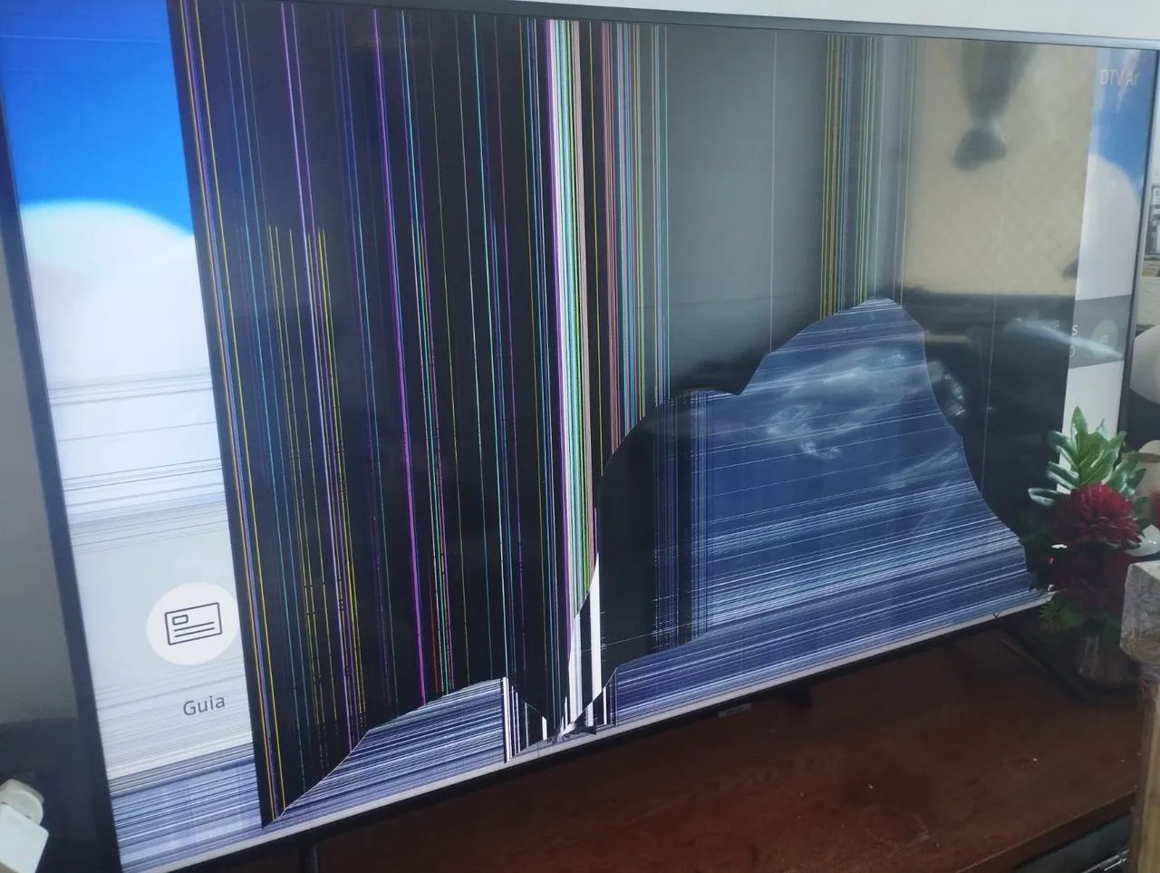 Smartv Tv Samsung 55 polegadas com defeito - Foto 3