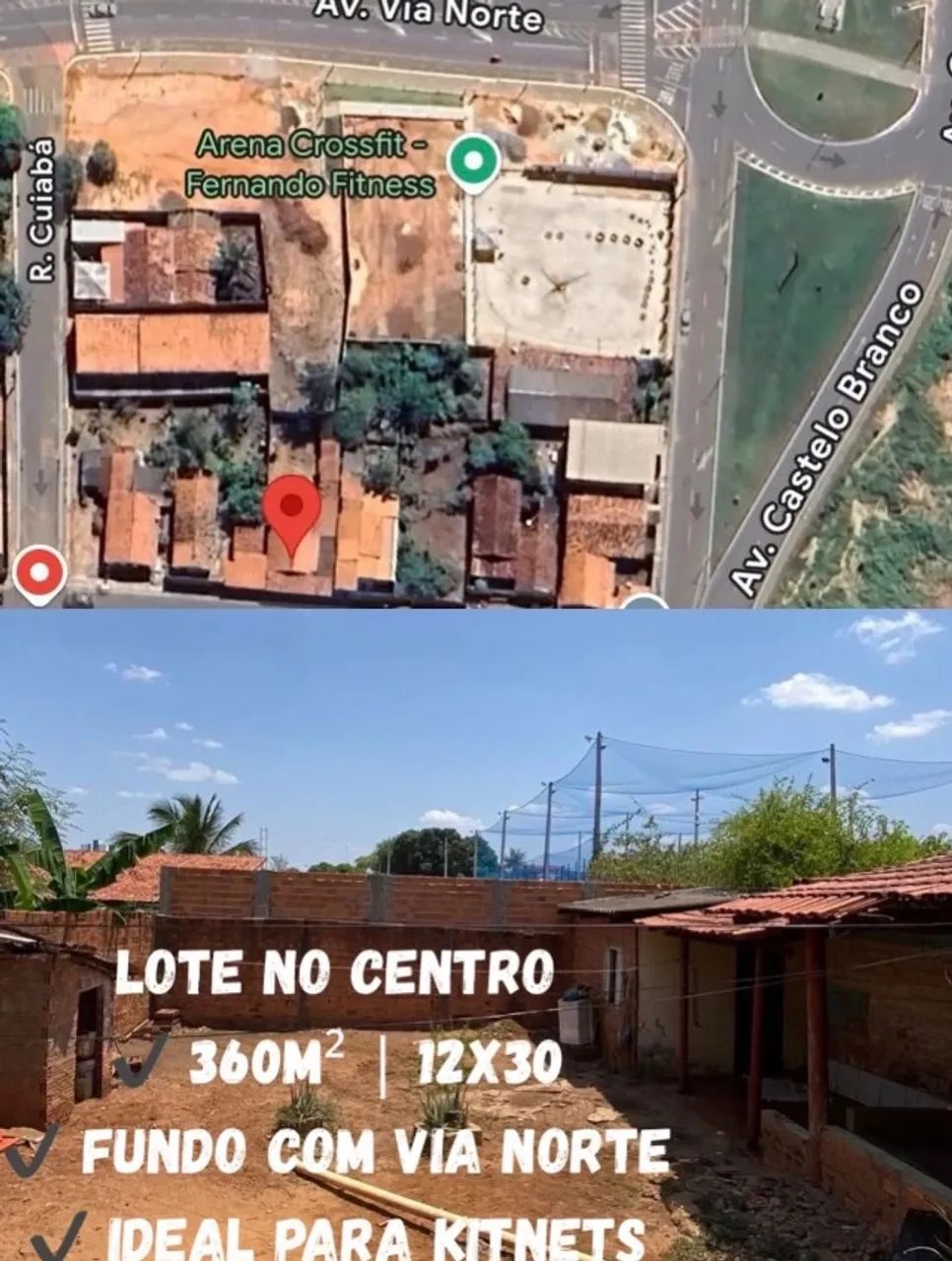 LOTE À VENDA - ARAGUAÍNA/TO  ?Setor: Centro  
