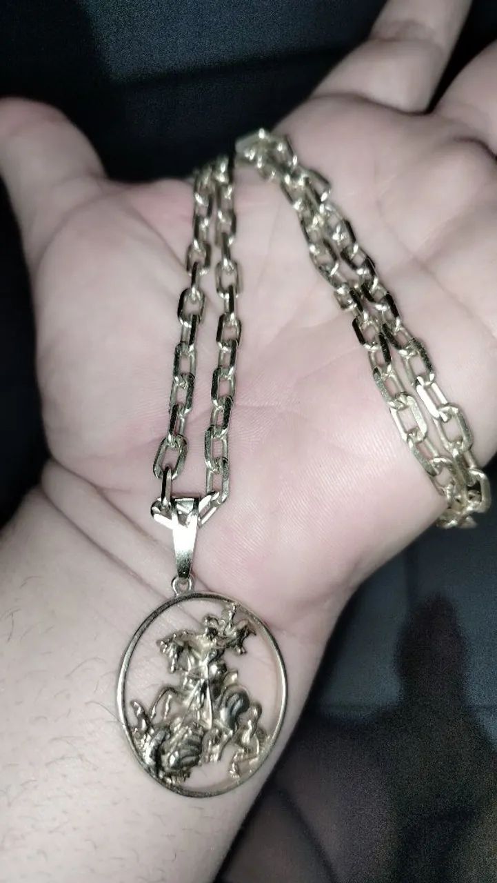 Cordão de prata banhado  - Foto 2