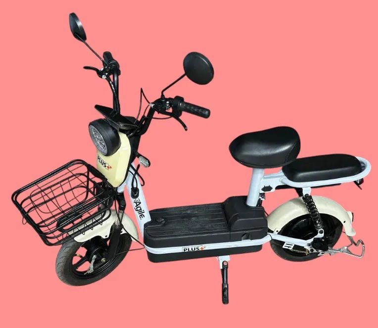 Bicicleta elétrica agile plus+  Branca - Foto 2
