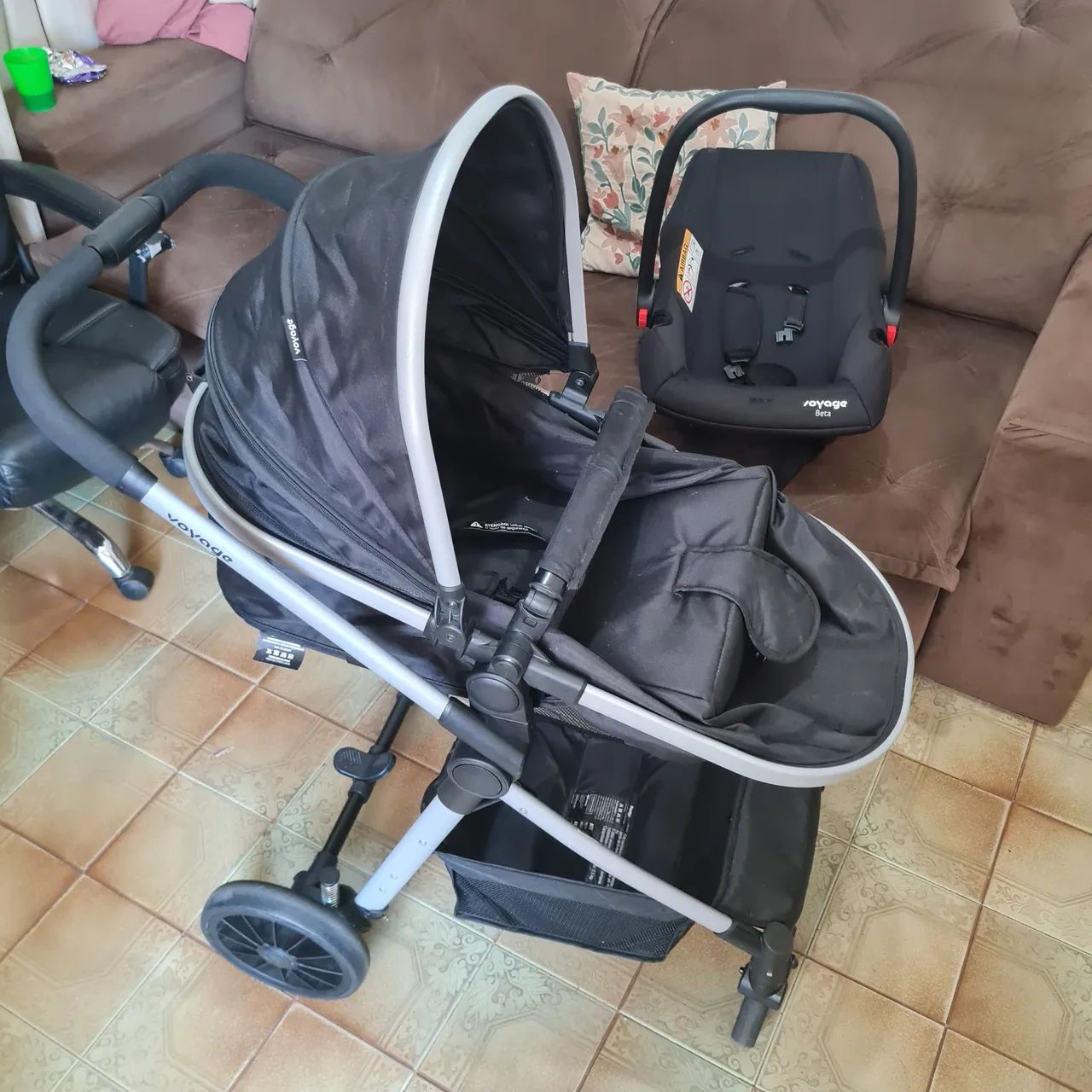Carrinho de bebê Moisés Voyage Prestige - Foto 3