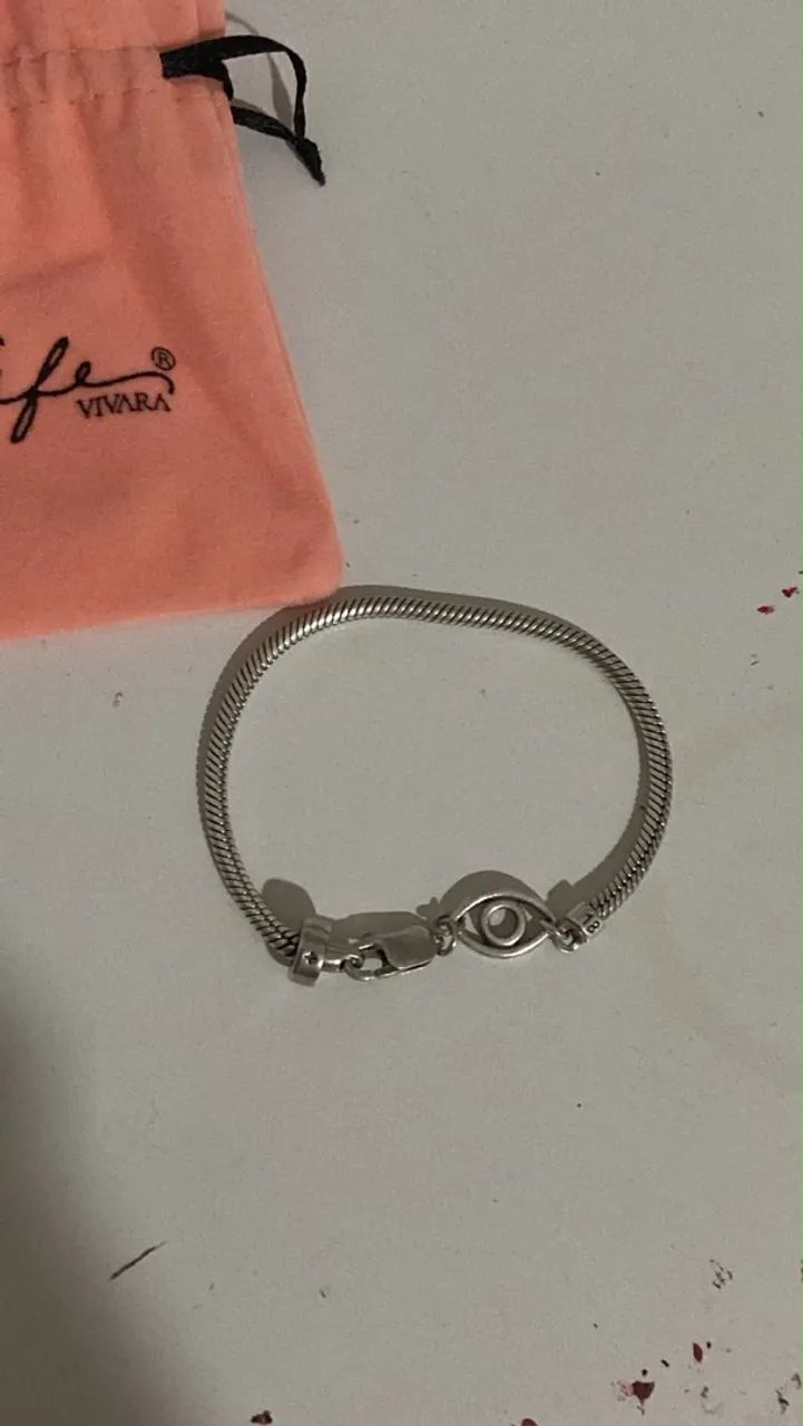 Pulseira Vivara Life Prata 925 Original - Linda e Conservada - Foto 4
