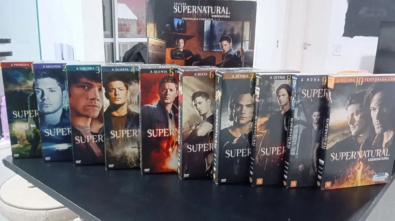 Coleção DVDs Sobrenatural da primeira até a Décima Temporada 