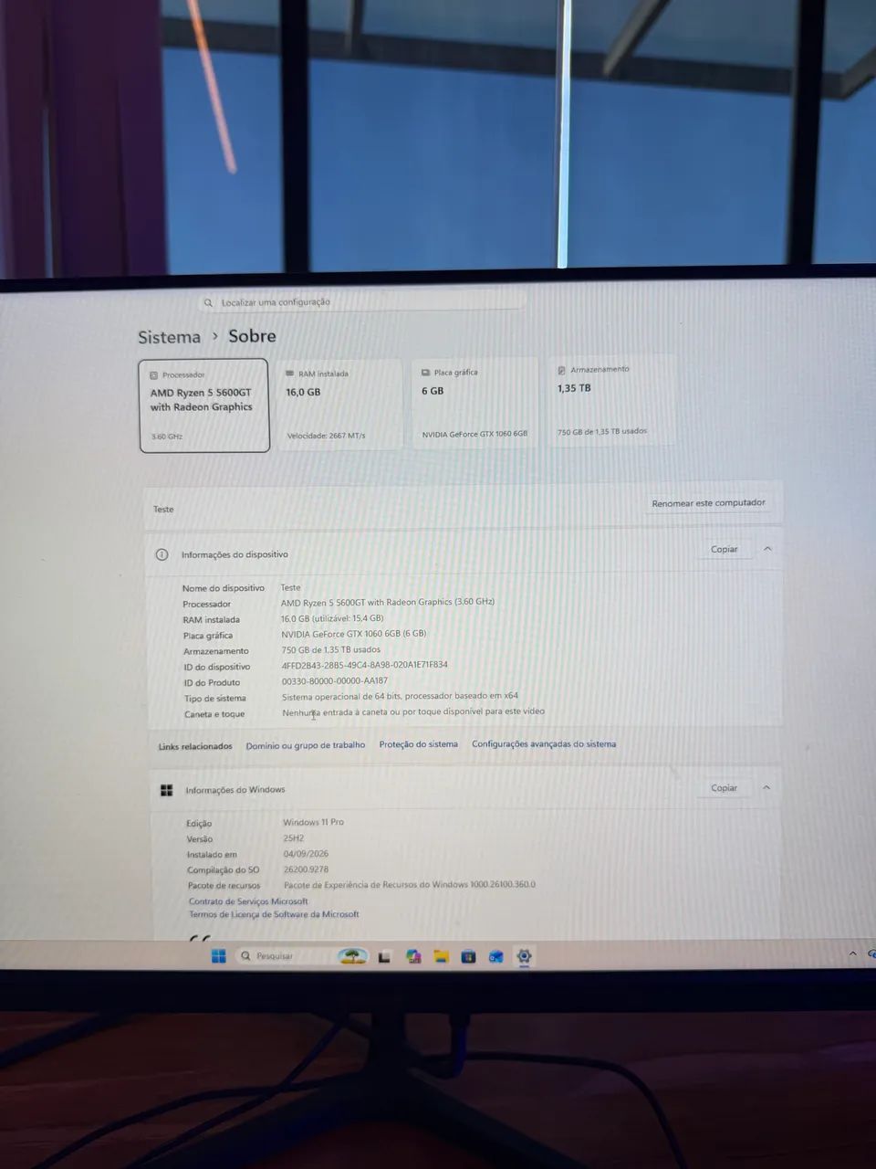 Pc Gamer Ryzem 5600 - 16Ram, 1Tb - Foto 4