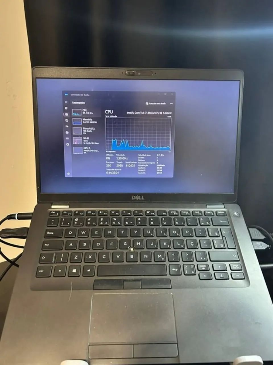Notebook Dell I7-8665 16gb ram 256gb SSD - Foto 5