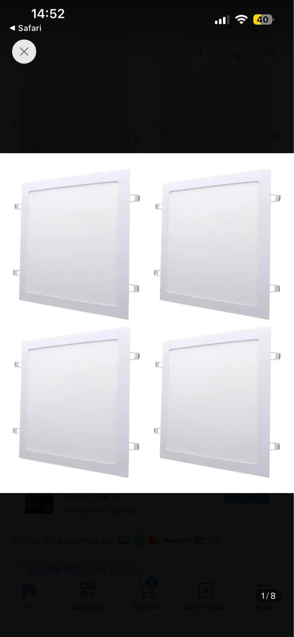 LUMINÁRIA LED 29x29