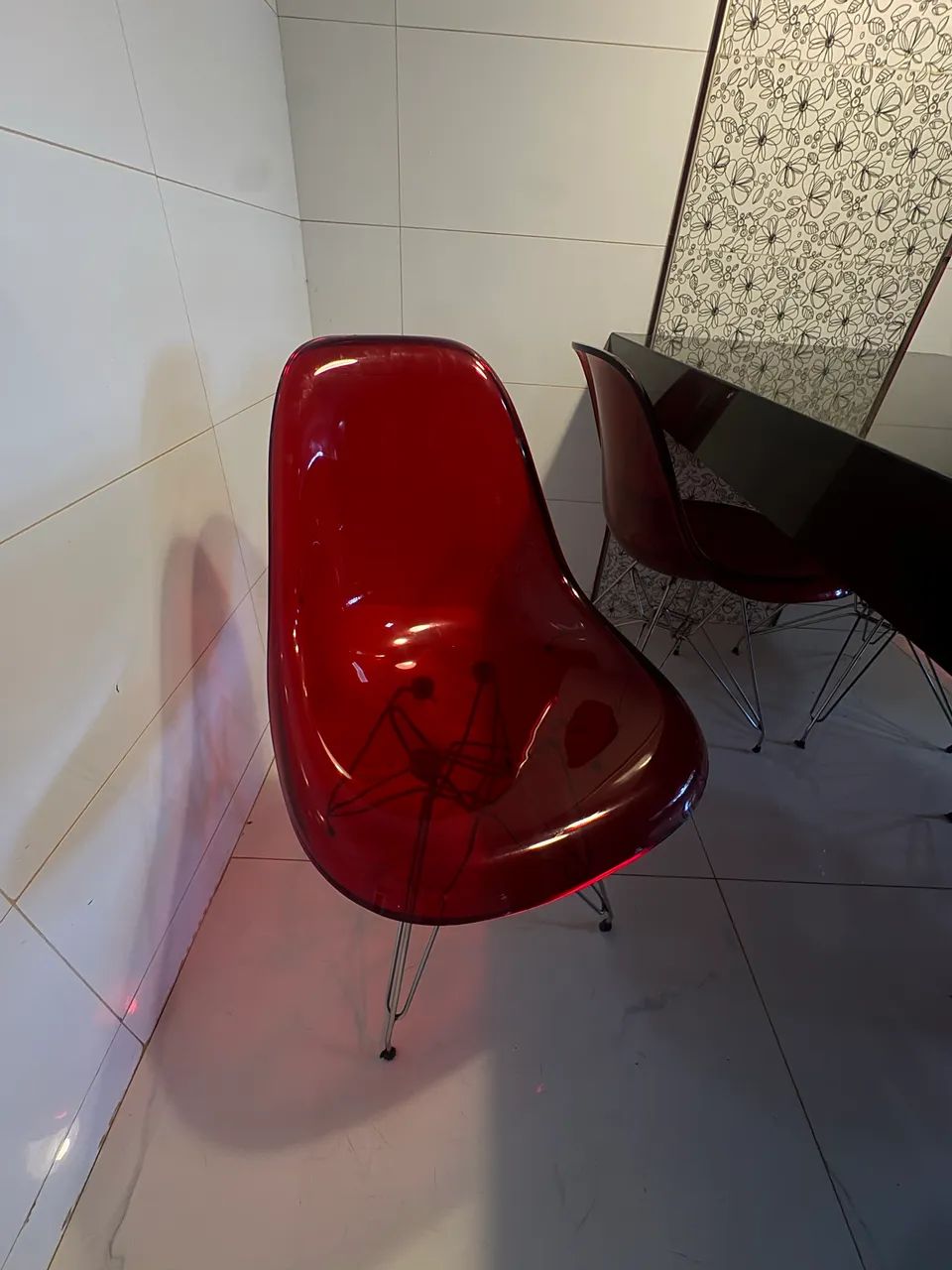CADEIRAS Eames Eiffel vermelha