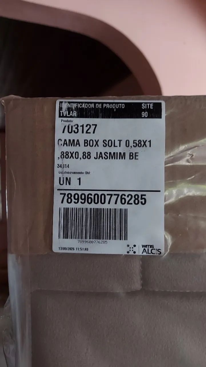 Cama Box Solteiro - Novo no Plástico - Foto 4