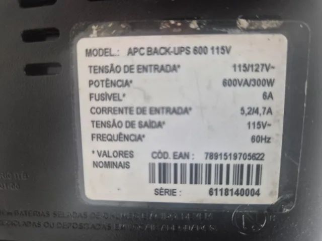 Nobreak APC Back Ups 600 - Foto 3