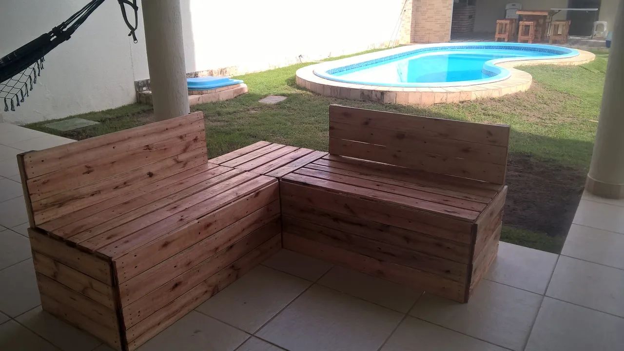 Bancos de palete, Pallet e pinus. - Foto 2