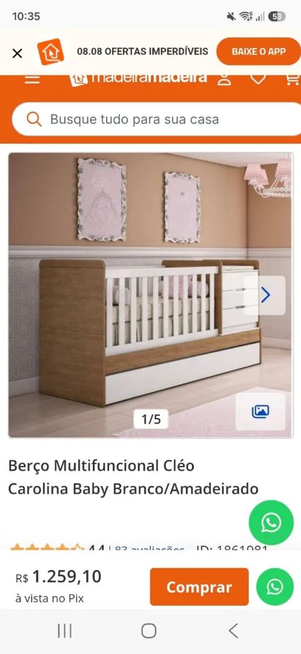 Cama/berço  - Foto 2