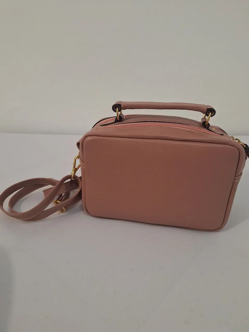 Bolsa de couro rosé - Foto 4