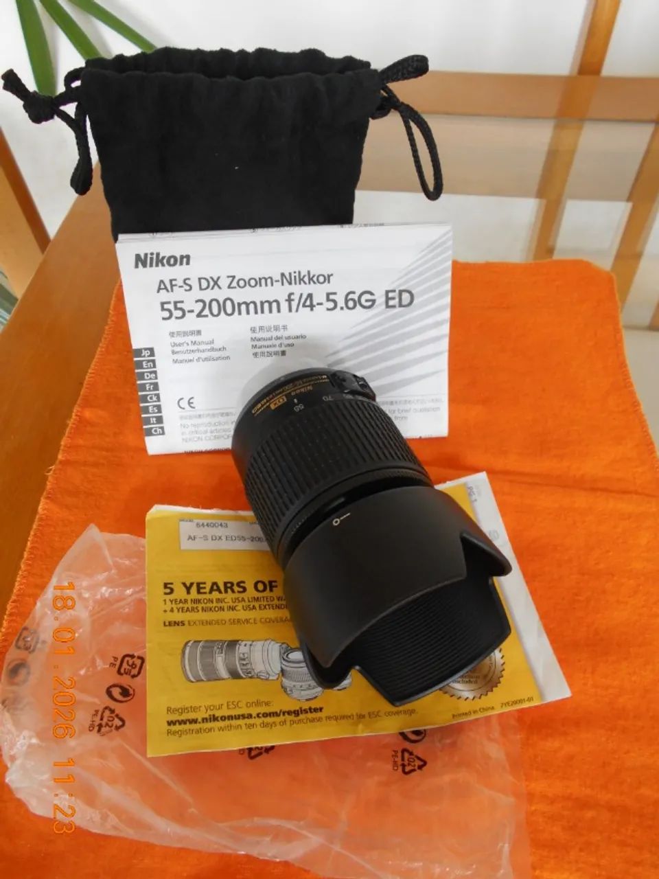 Objetiva Nikon 55-200 mm NOVA, sem uso! - Foto 3