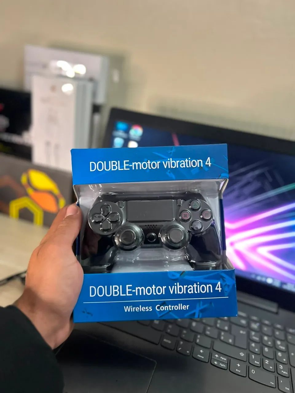 CONTROLE SEM FIO DUALSHOCK PARA PS4, PC, TV SMART E CELULAR ? - Foto 5