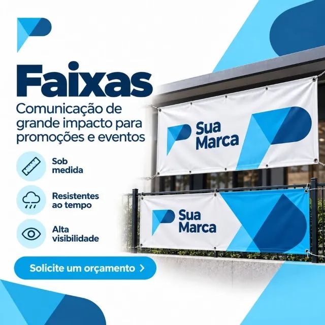 FAIXAS PERSONALIZADAS | ALTA VISIBILIDADE