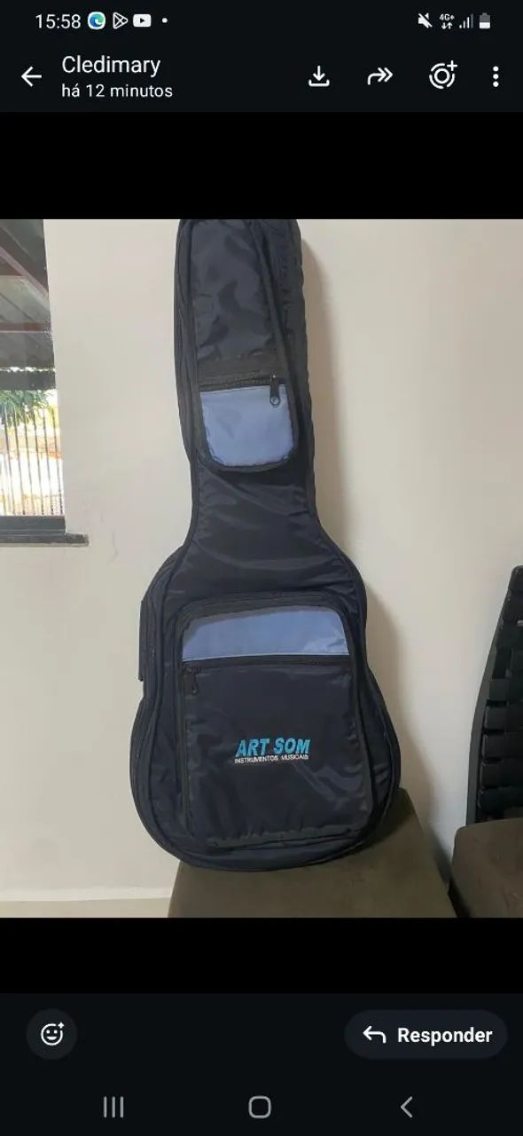 Capa e cinta para violão 