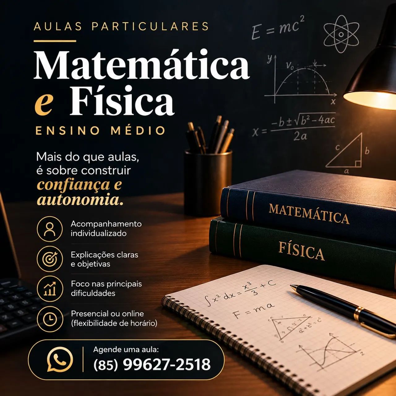 Aulas particulares de matemática e física