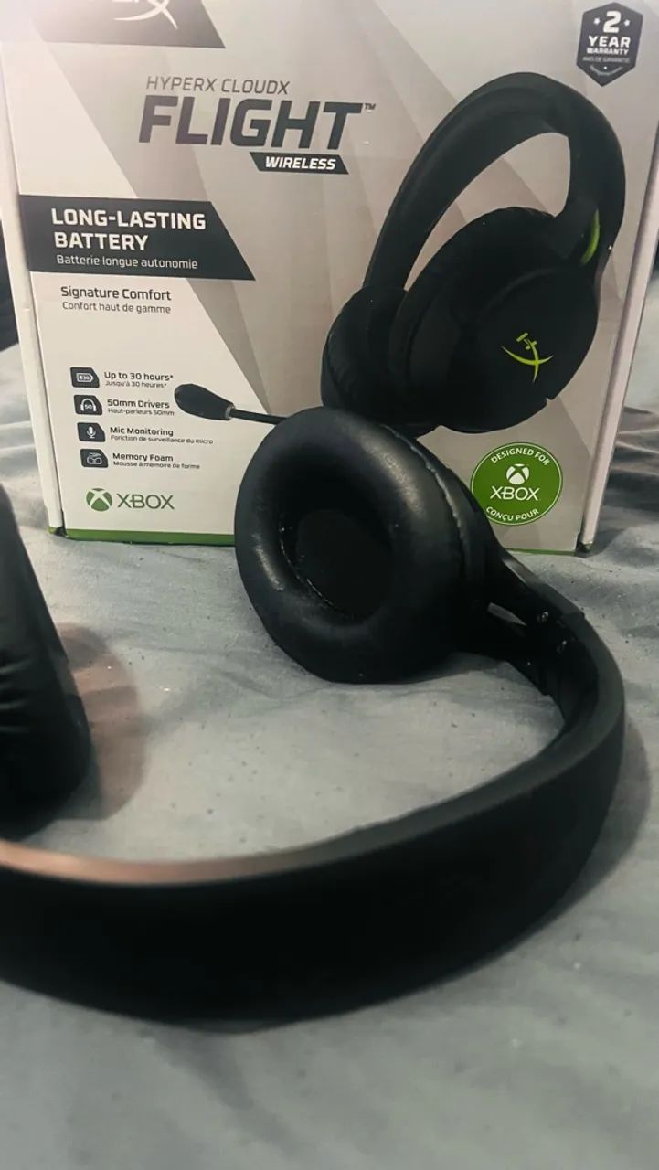Headset Hyperx cloud x flight Sem Fio - Foto 2