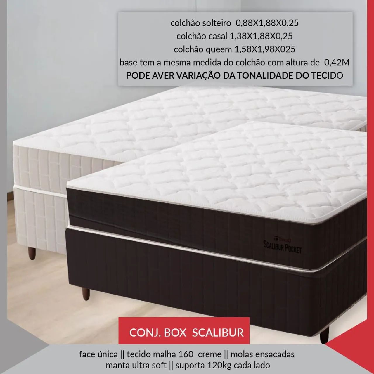 Cama box casal 