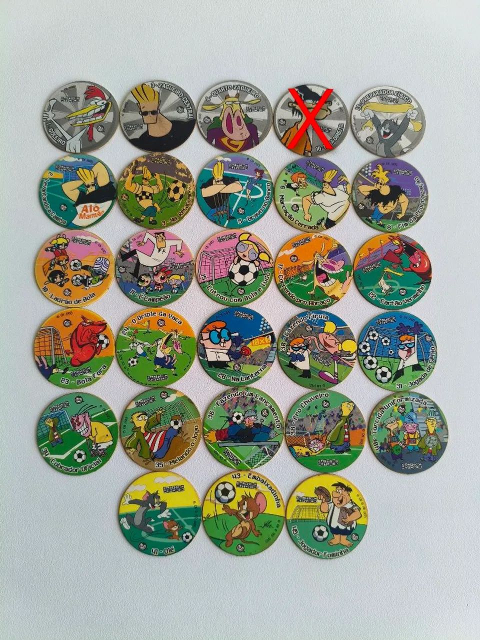Tazos Copa Toon Elma Chips Original - Coleção Incompleta 