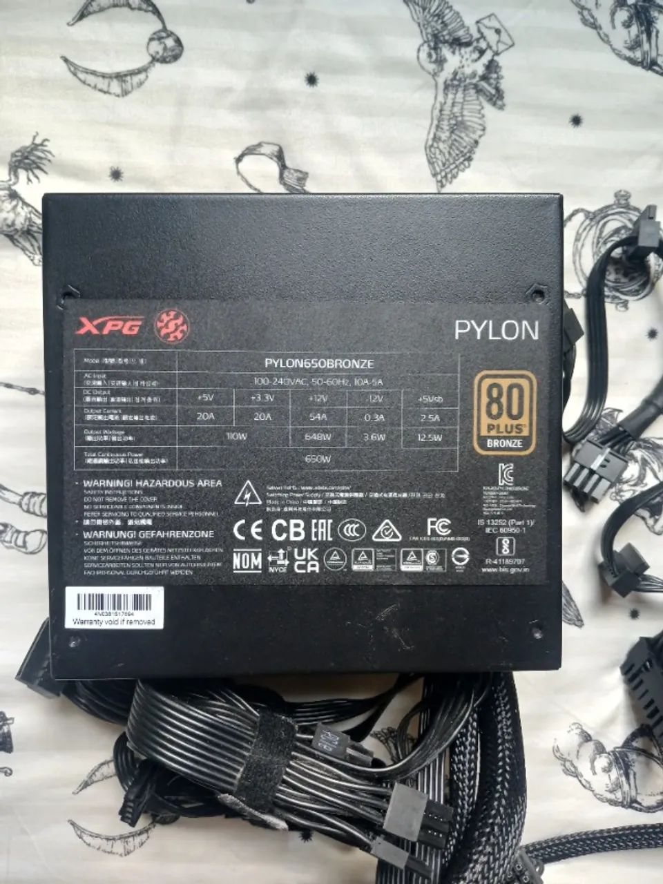 Fonte XPG Pylon, 650W, 80 Plus Bronze - Foto 3